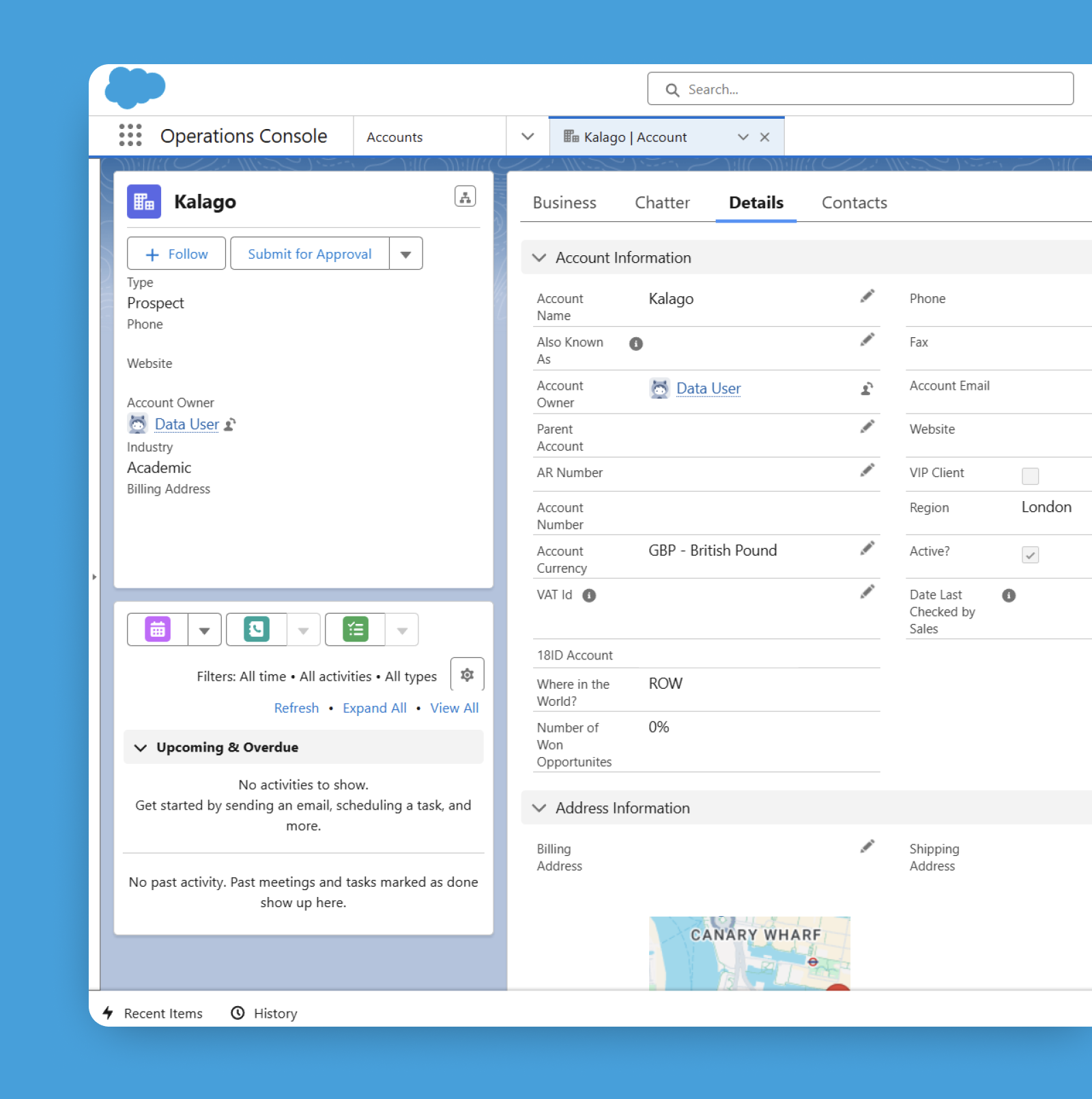 An image of a Salesforce dashboard